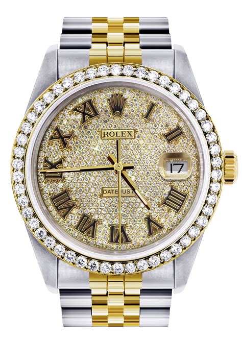 gold diamond rolex watch mens|Rolex full diamond price.